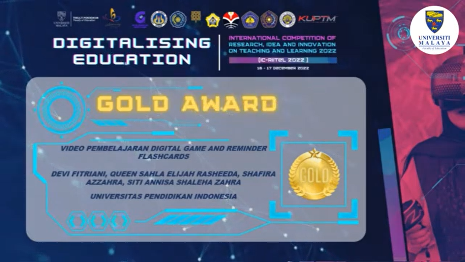 Devi Fitriani Gold Award